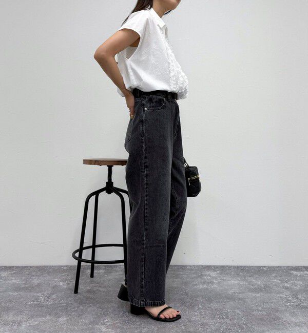 fredy emue「フレンチスリーブフリルブラウス」|シャツ・ブラウス|