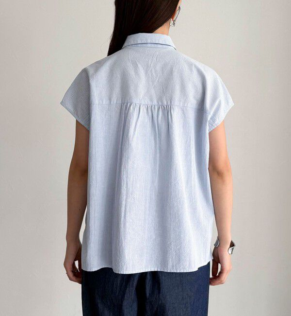 fredy emue「フレンチスリーブフリルブラウス」|シャツ・ブラウス|