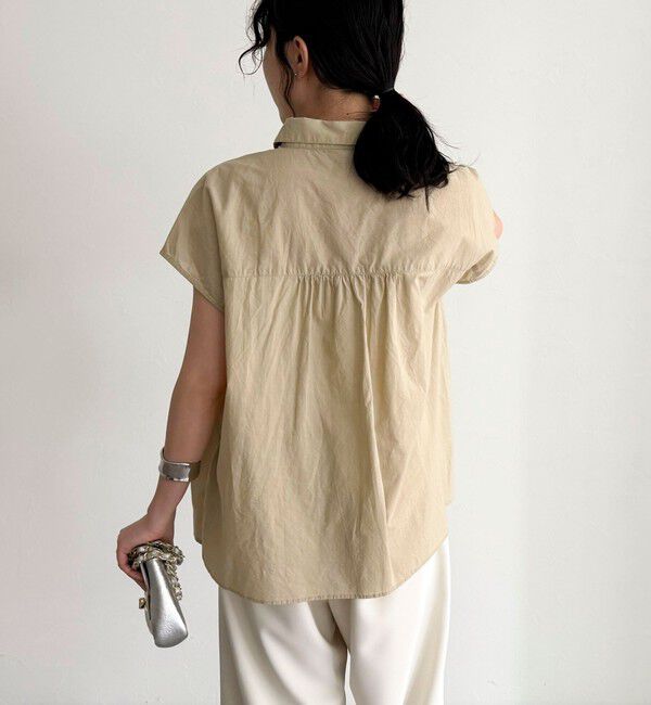 fredy emue「フレンチスリーブフリルブラウス」|シャツ・ブラウス|