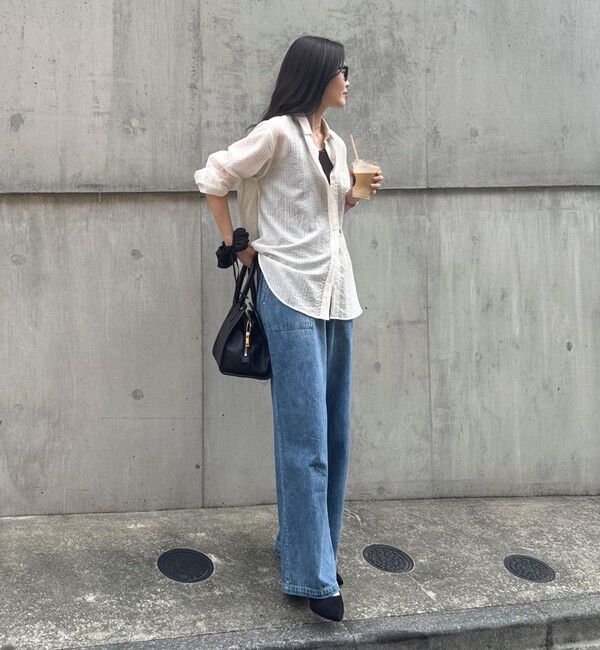 fredy emue「ストライプシアーシャツ」|シャツ・ブラウス|