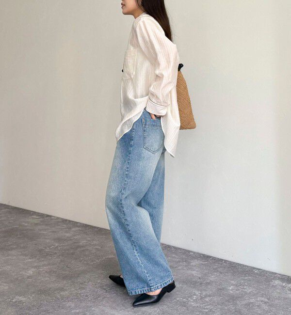 fredy emue「ストライプシアーシャツ」|シャツ・ブラウス|