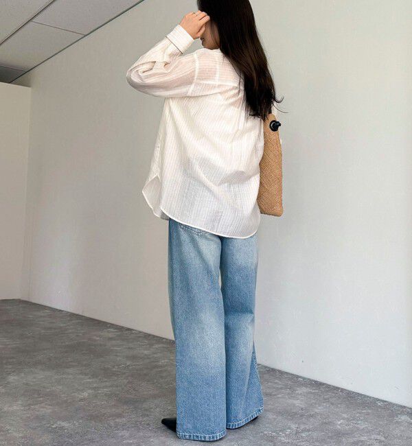 fredy emue「ストライプシアーシャツ」|シャツ・ブラウス|