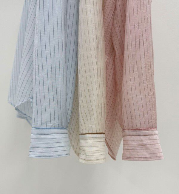 fredy emue「ストライプシアーシャツ」|シャツ・ブラウス|