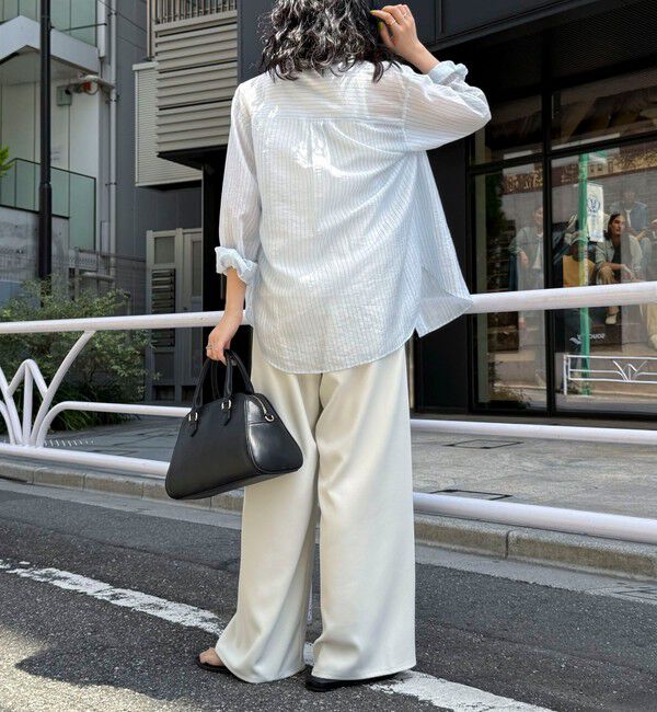 fredy emue「ストライプシアーシャツ」|シャツ・ブラウス|