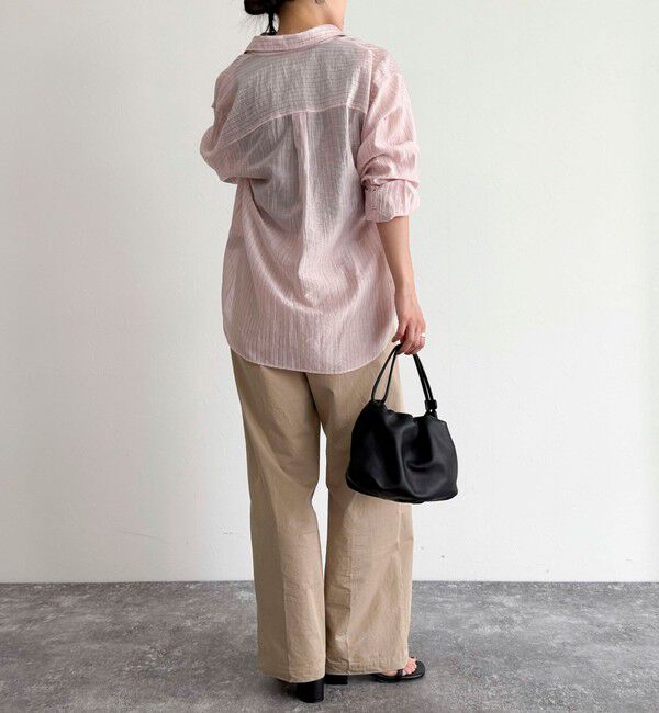 fredy emue「ストライプシアーシャツ」|シャツ・ブラウス|