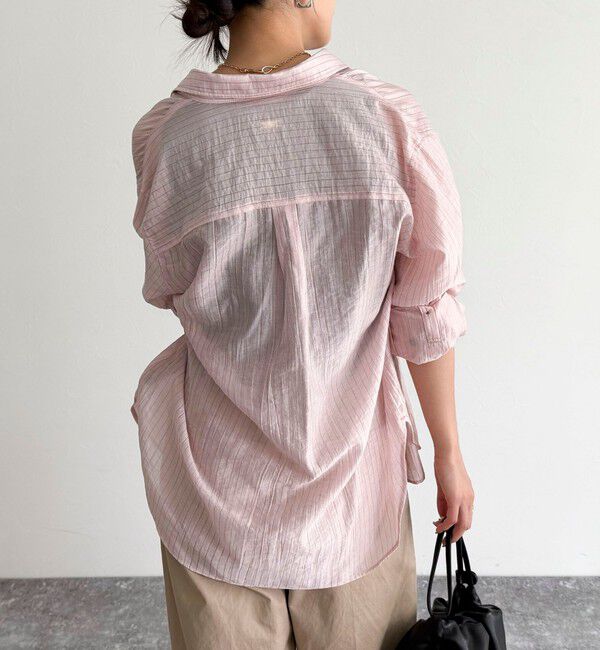 fredy emue「ストライプシアーシャツ」|シャツ・ブラウス|