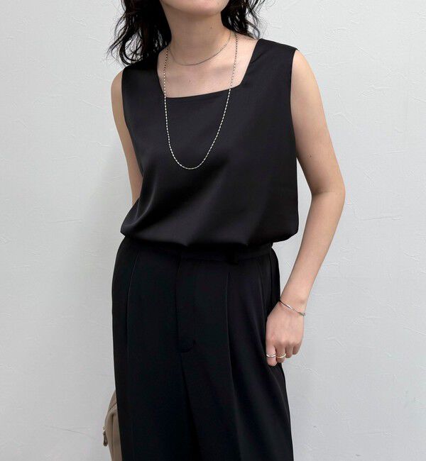 fredy emue「【完売カラー追加販売決定】リラックスサテンタンク」|タンクトップ|