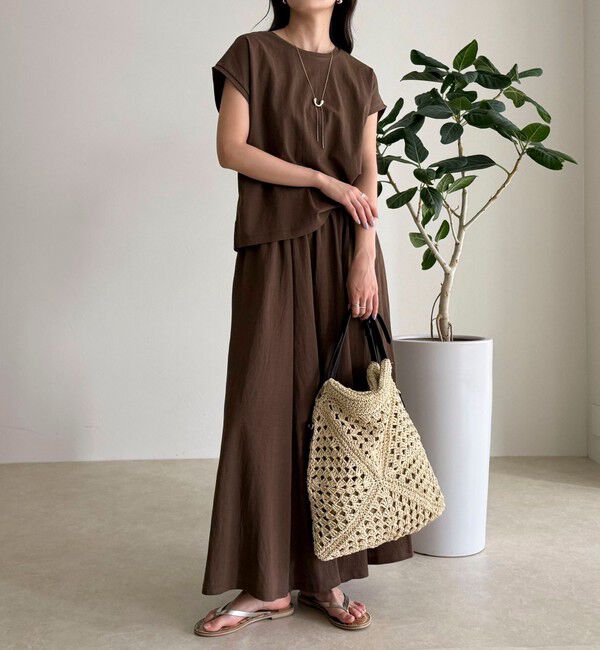 fredy emue「《セットアップ対応》タンブラー鹿の子フレアースカート」|スカート|