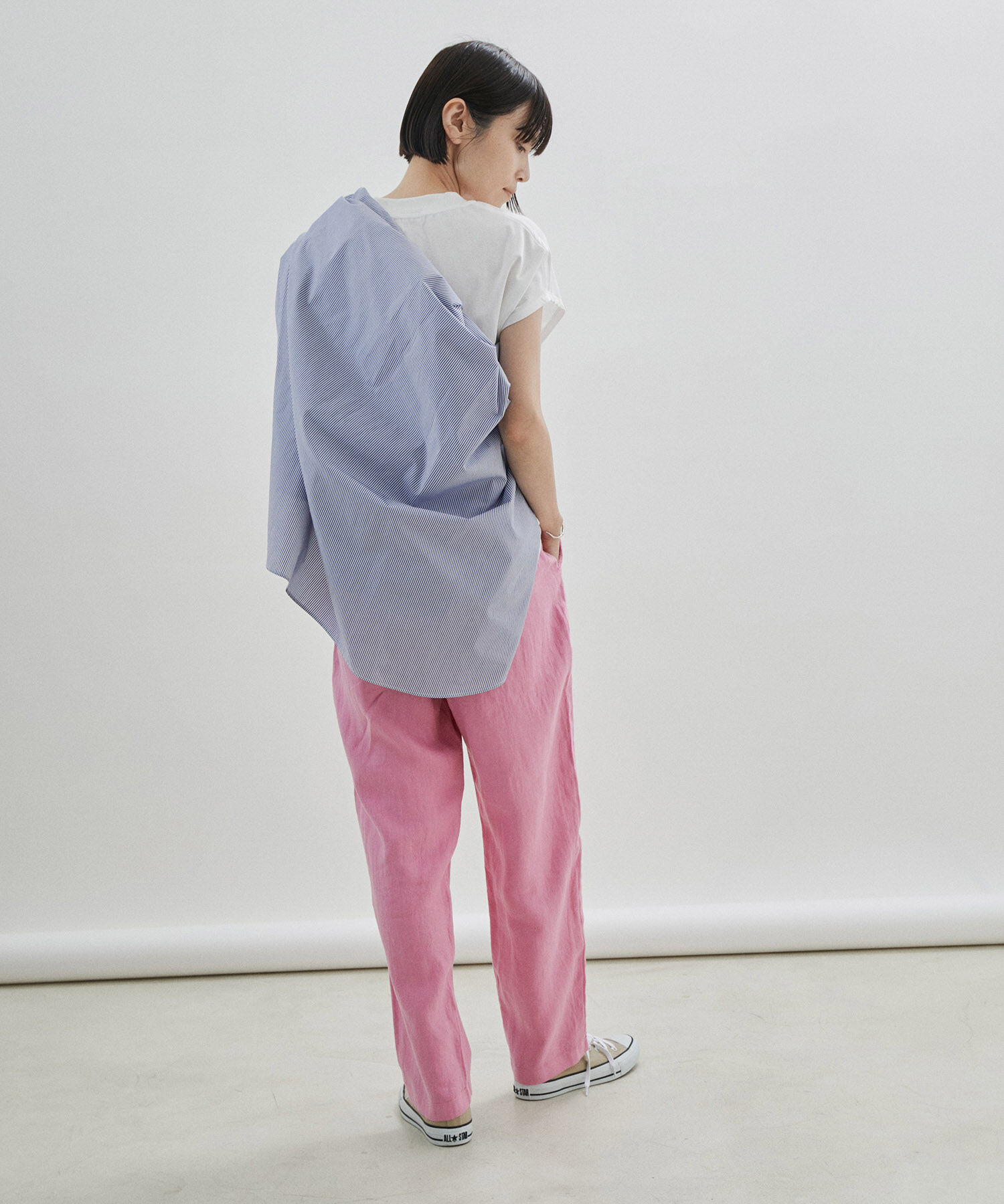 SALON adam et rope'「【UVケア・接触冷感・洗濯耐久】PRIMA VEIL コットンドルマンTシャツ」|Tシャツ・カットソー|