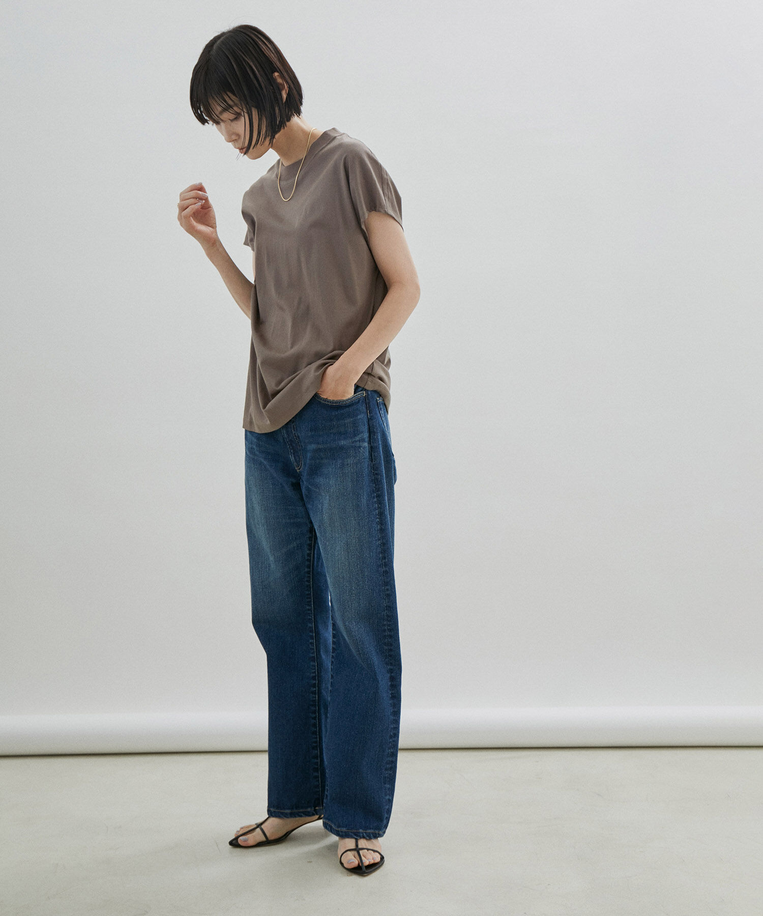 SALON adam et rope'「【UVケア・接触冷感・洗濯耐久】PRIMA VEIL コットンドルマンTシャツ」|Tシャツ・カットソー|