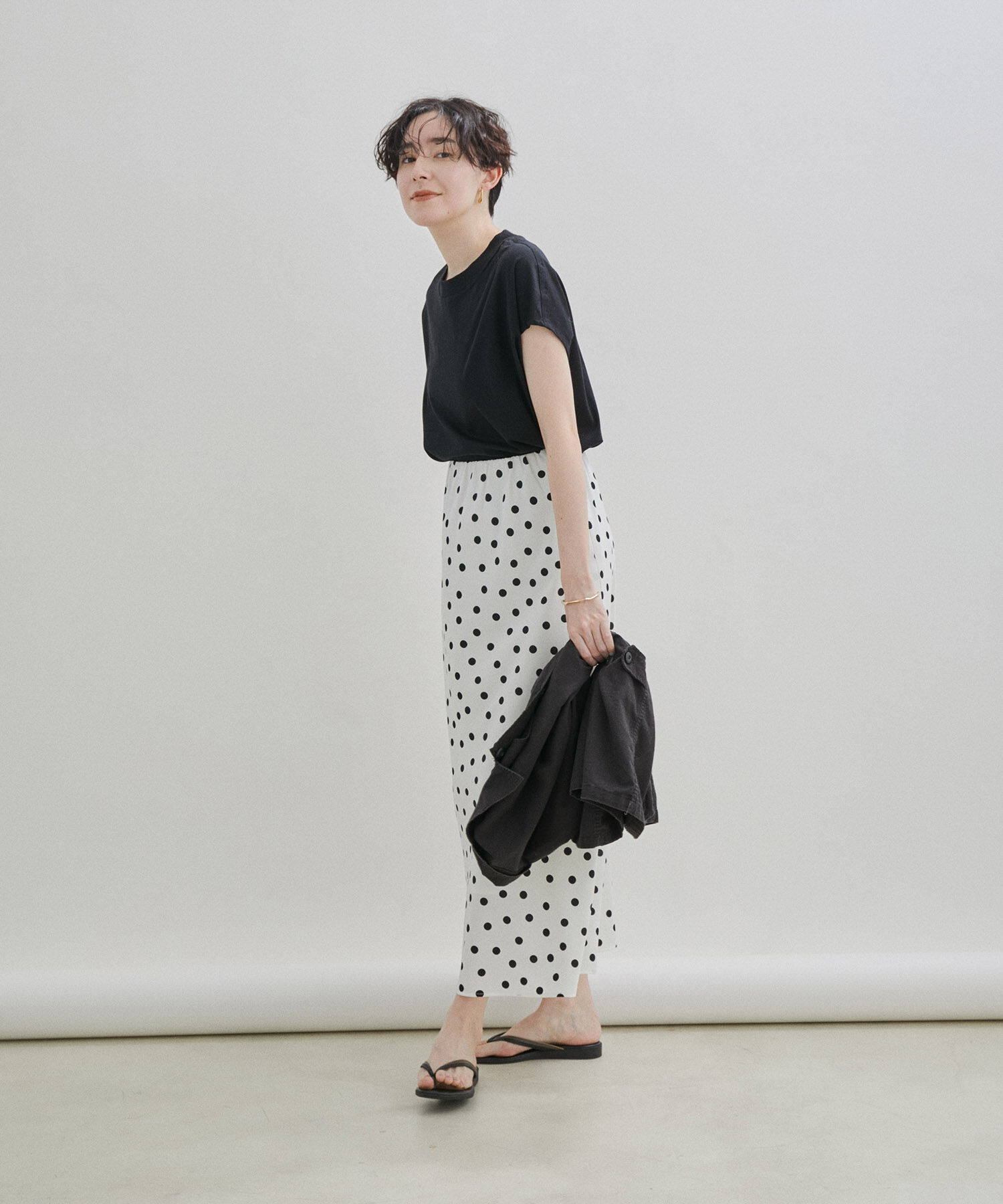 SALON adam et rope'「【UVケア・接触冷感・洗濯耐久】PRIMA VEIL コットンドルマンTシャツ」|Tシャツ・カットソー|