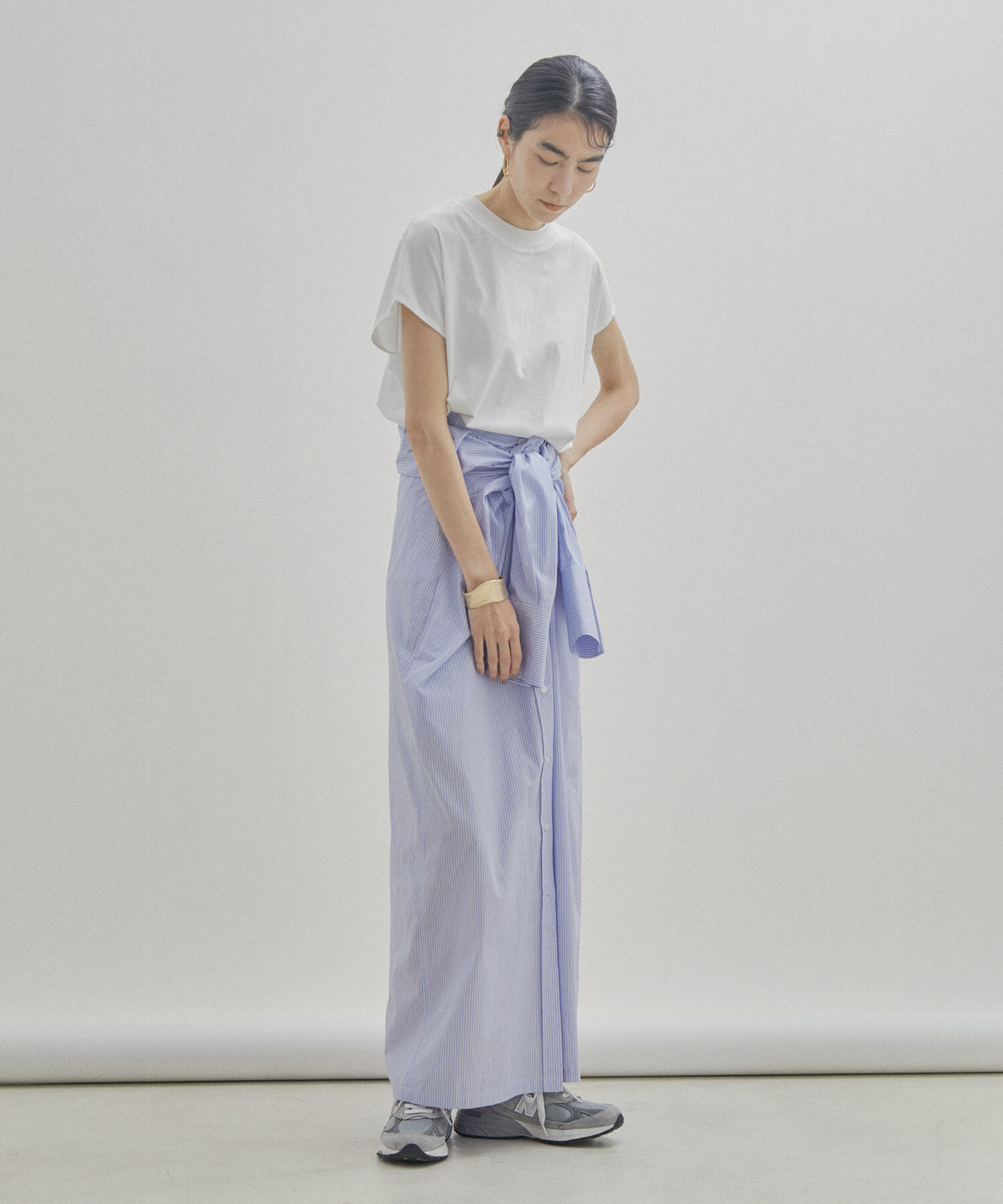 SALON adam et rope'「【UVケア・接触冷感・洗濯耐久】PRIMA VEIL コットンドルマンTシャツ」|Tシャツ・カットソー|