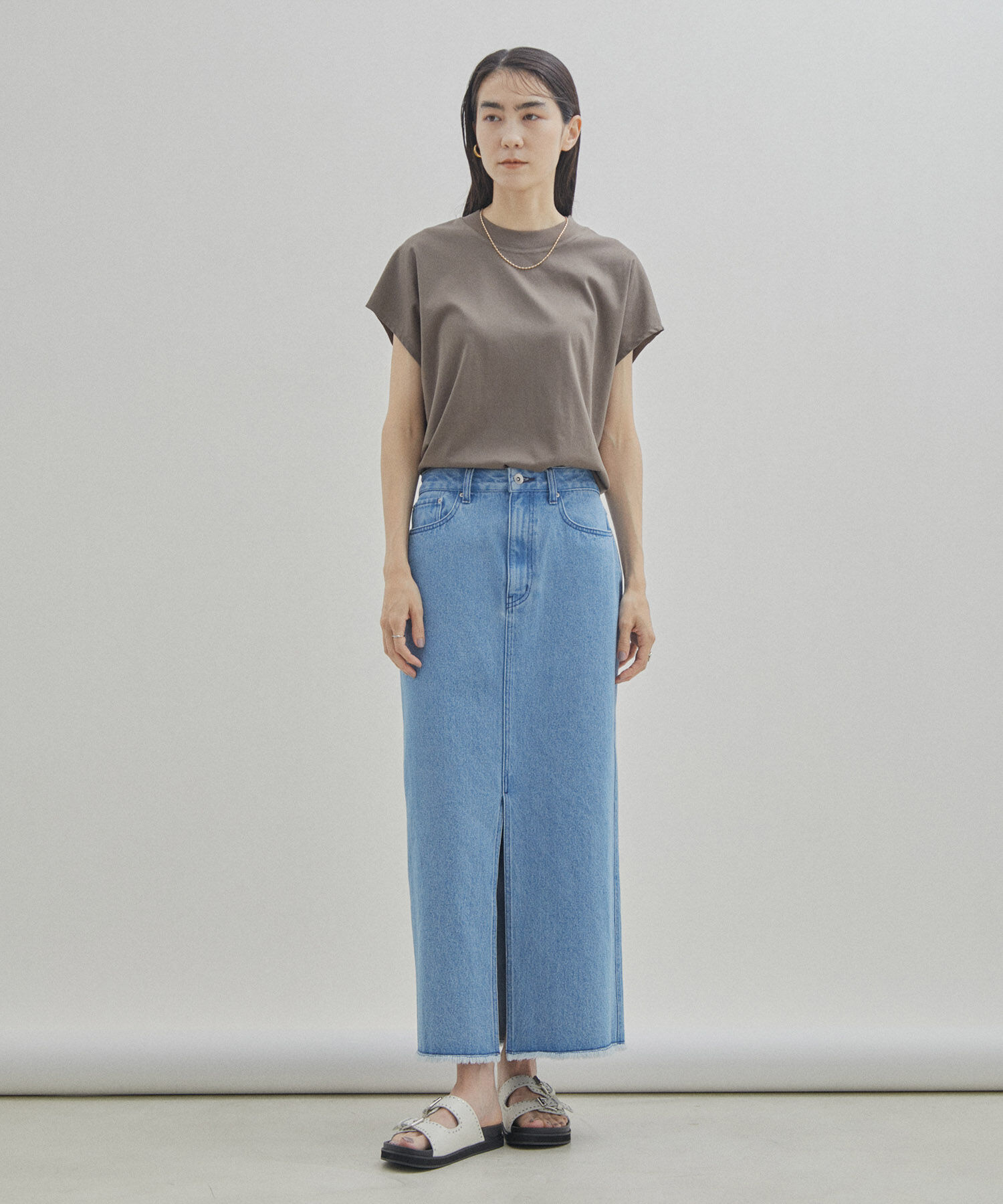 SALON adam et rope'「【UVケア・接触冷感・洗濯耐久】PRIMA VEIL コットンドルマンTシャツ」|Tシャツ・カットソー|