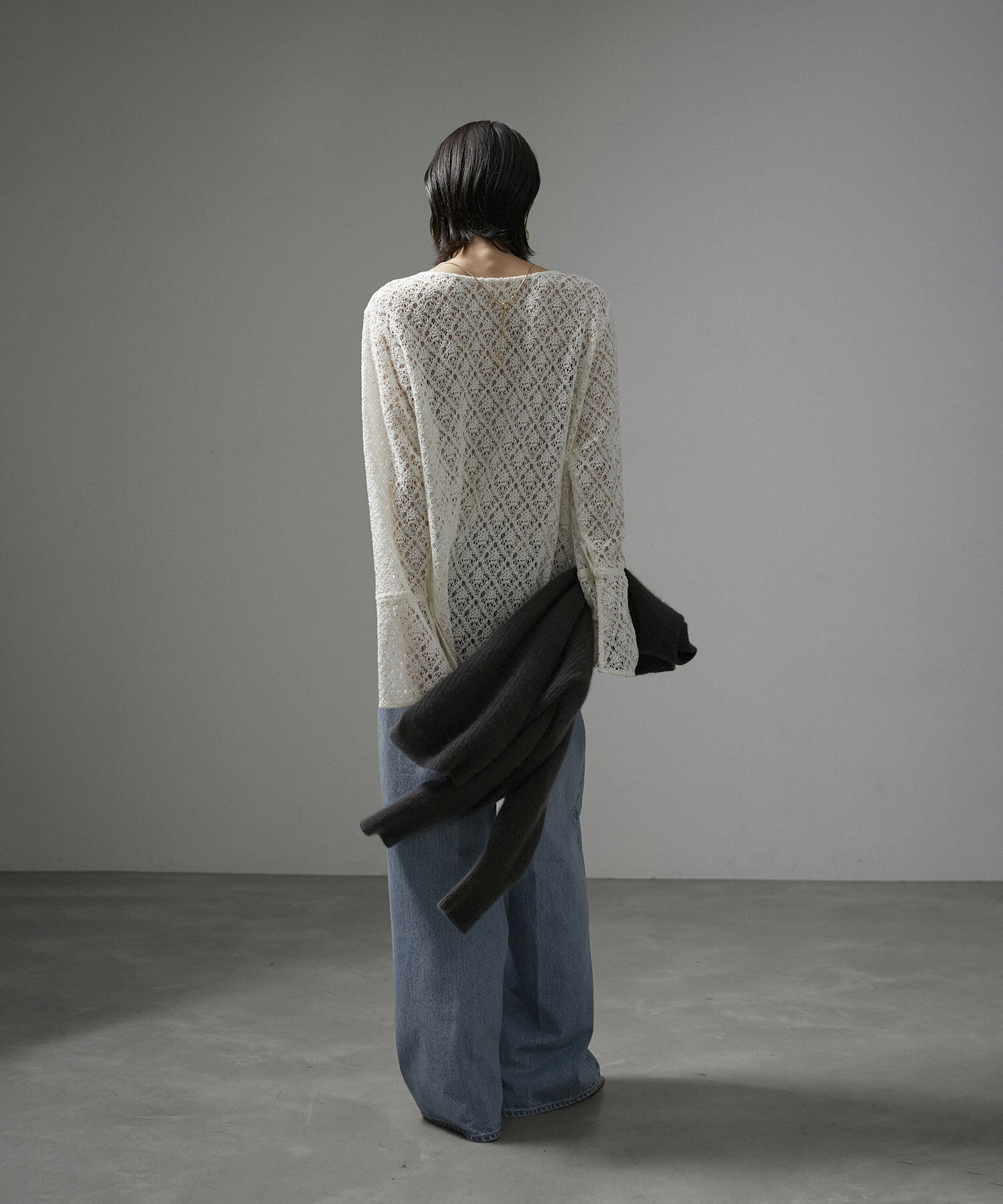 SALON adam et rope'「センタープレスバギーデニム」|デニム|