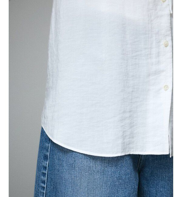 SALON adam et rope'「フロントリボンフリルカラーブラウス」|シャツ・ブラウス|