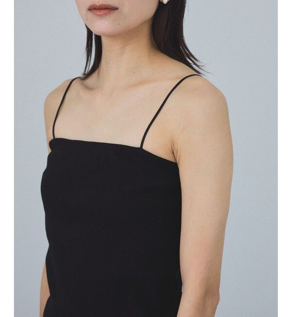 SALON adam et rope'「【追加】コットンリブカップ付きベアキャミ3」|キャミソール|