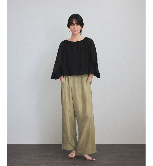 SALON adam et rope'「シアーバルーンスリーブプルオーバー」|Tシャツ・カットソー|