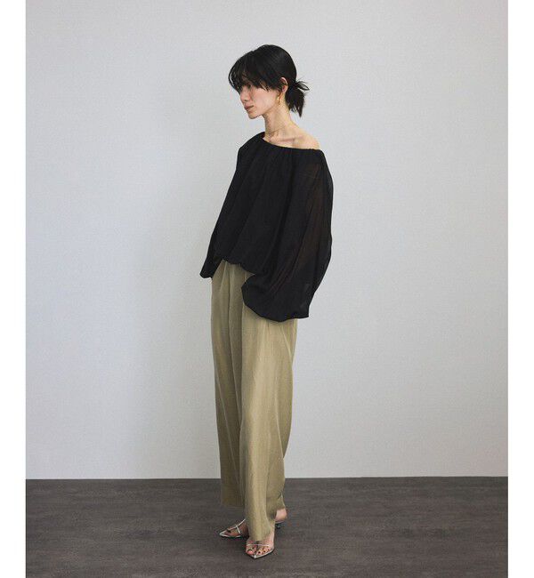 SALON adam et rope'「シアーバルーンスリーブプルオーバー」|Tシャツ・カットソー|