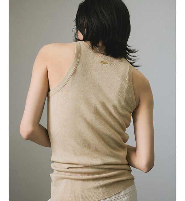 SALON adam et rope'「ハイツイストコットンアメリカンスリーブタンクトップ」|タンクトップ|