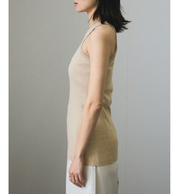 SALON adam et rope'「ハイツイストコットンアメリカンスリーブタンクトップ」|タンクトップ|