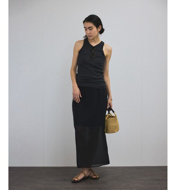 SALON adam et rope'「ハイツイストコットンアメリカンスリーブタンクトップ」|タンクトップ|