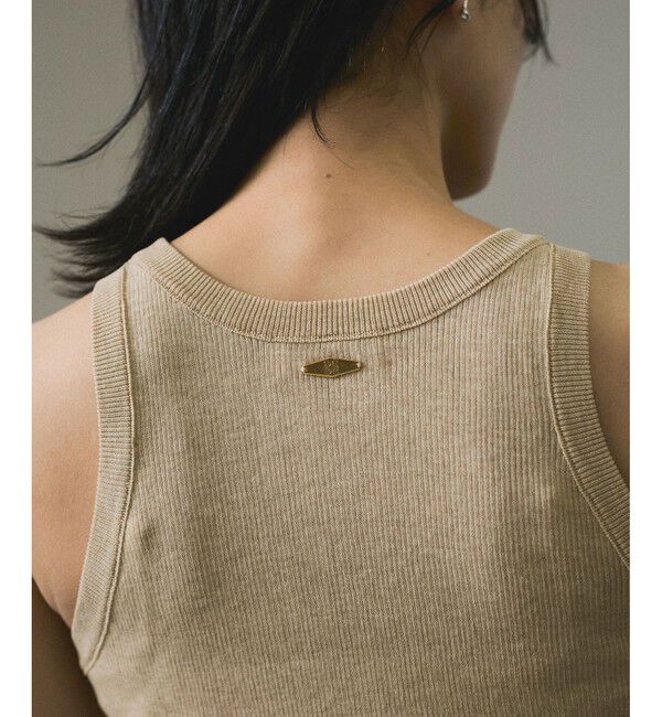 SALON adam et rope'「ハイツイストコットンアメリカンスリーブタンクトップ」|タンクトップ|