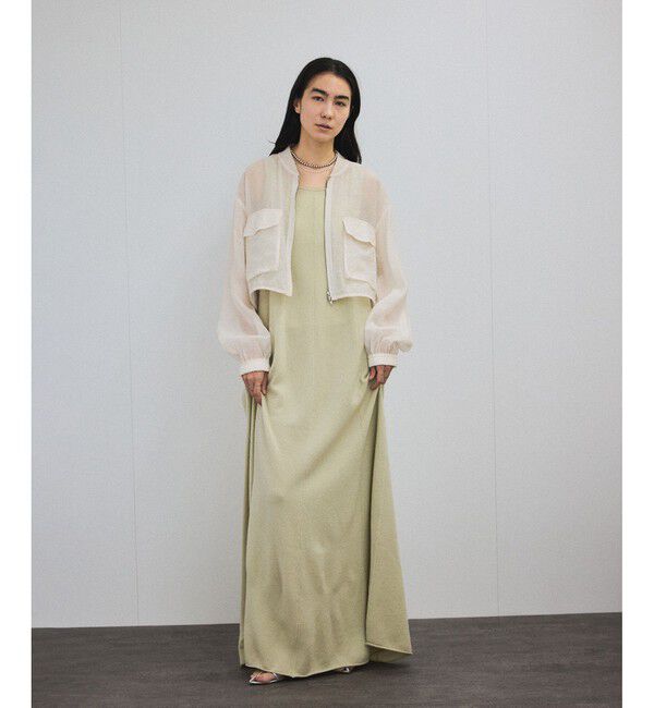 SALON adam et rope'「[25SS]シアークロップドブルゾン 3 / シアーカーディガン」|ブルゾン・スタジャン|