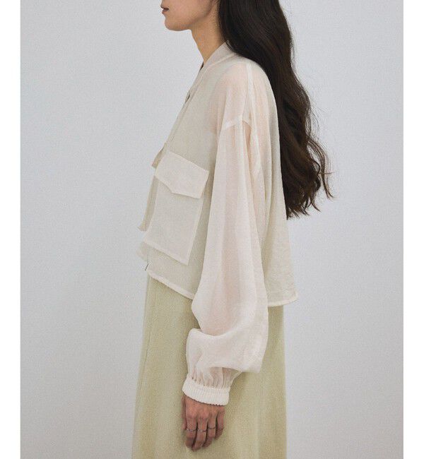 SALON adam et rope'「[25SS]シアークロップドブルゾン 3 / シアーカーディガン」|ブルゾン・スタジャン|