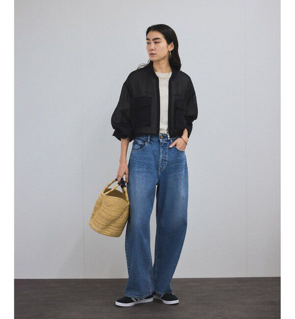 SALON adam et rope'「[25SS]シアークロップドブルゾン 3 / シアーカーディガン」|ブルゾン・スタジャン|