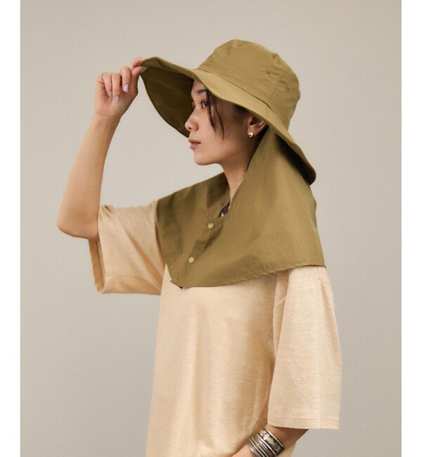 SALON adam et rope'「2WAYレイヤーハット［接触冷感・洗える・取り外し可能］」|ハット|ベージュ(27)