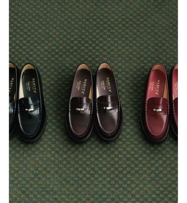SALON adam et rope'「【HARUTA（ハルタ） for SALON】別注ガラスレザーローファー」|その他|