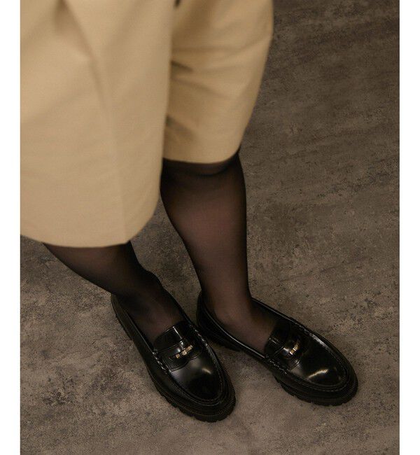 SALON adam et rope'「【HARUTA（ハルタ） for SALON】別注ガラスレザーローファー」|その他|