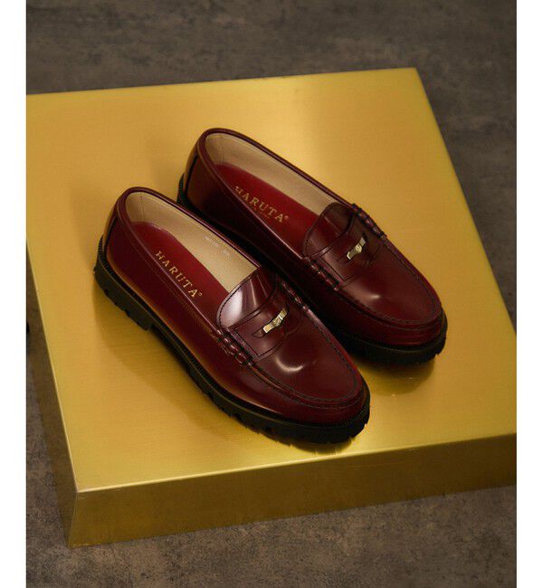 SALON adam et rope'「【HARUTA（ハルタ） for SALON】別注ガラスレザーローファー」|その他|