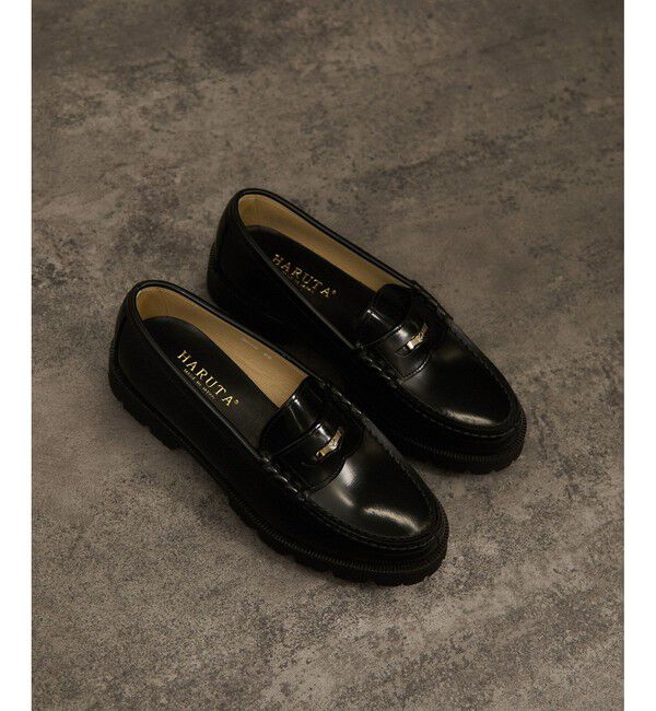 SALON adam et rope'「【HARUTA（ハルタ） for SALON】別注ガラスレザーローファー」|その他|