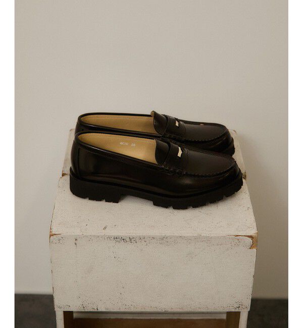 SALON adam et rope'「【HARUTA（ハルタ） for SALON】別注ガラスレザーローファー」|その他|