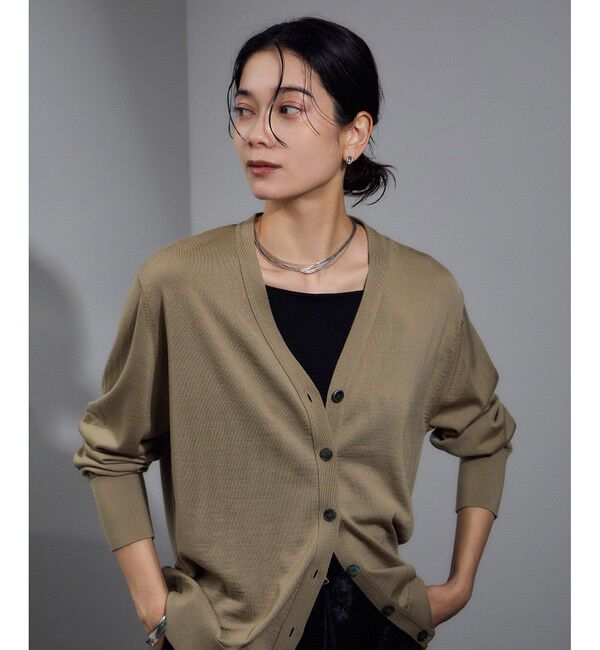 SALON adam et rope'「30ゲージウールニットカーディガン」|カーディガン|ベージュ(27)