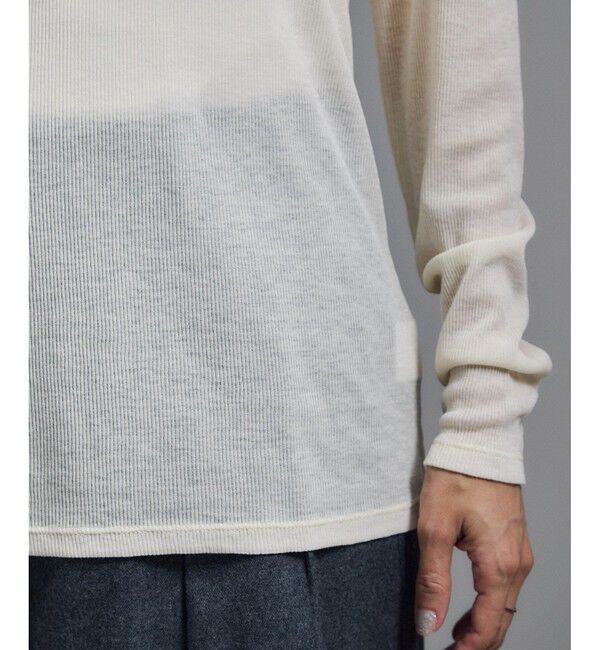 SALON adam et rope'「【WEB限定】シアーウールロングスリーブブルオーバー」|Tシャツ・カットソー|