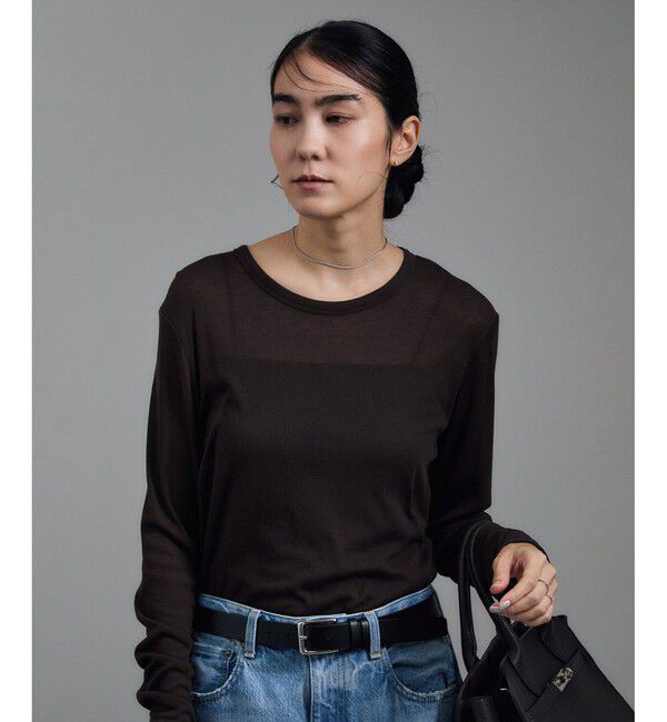 SALON adam et rope'「【WEB限定】シアーウールロングスリーブブルオーバー」|Tシャツ・カットソー|