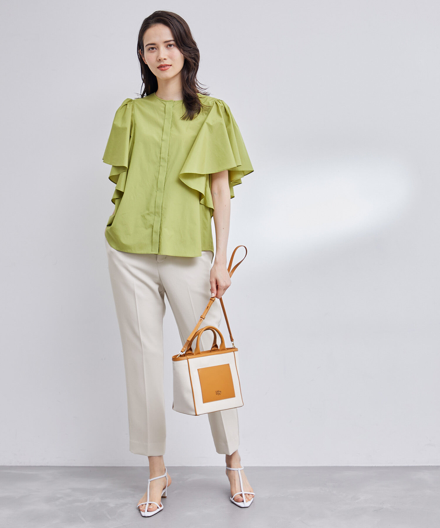 ROPE「【洗える】アセテートダブルクロス サイドアジャストテーパードパンツ/セレモニー・セットアップ対応」|その他|