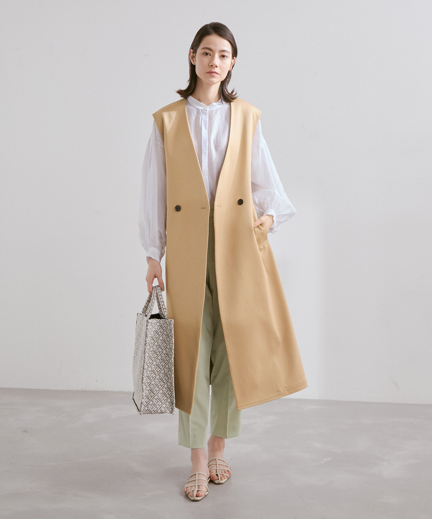 ROPE「3WAYダブルクロストレンチコート/ショートトレンチ・ロングジレ・トレンチ」|トレンチコート|