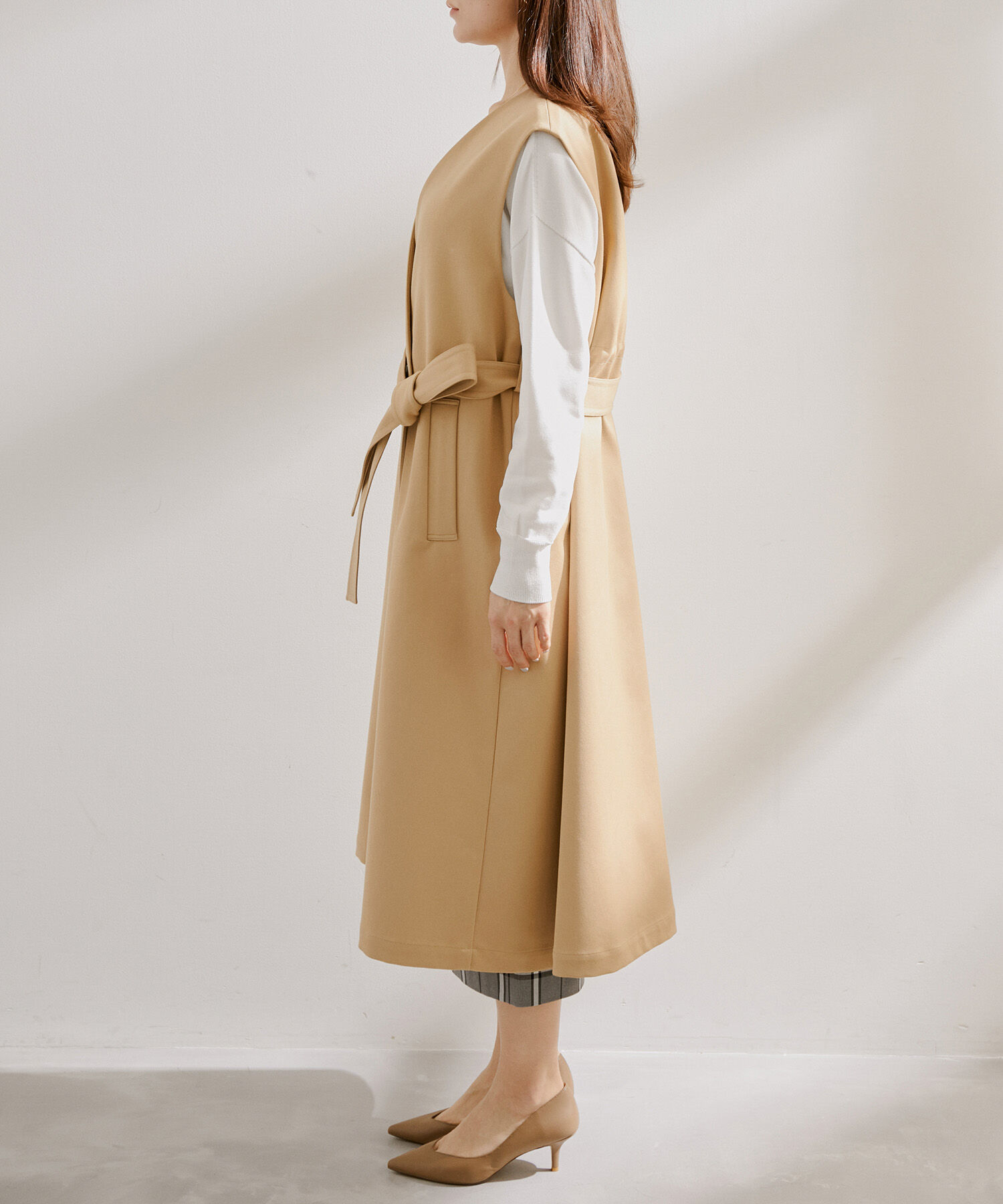 ROPE「3WAYダブルクロストレンチコート/ショートトレンチ・ロングジレ・トレンチ」|トレンチコート|