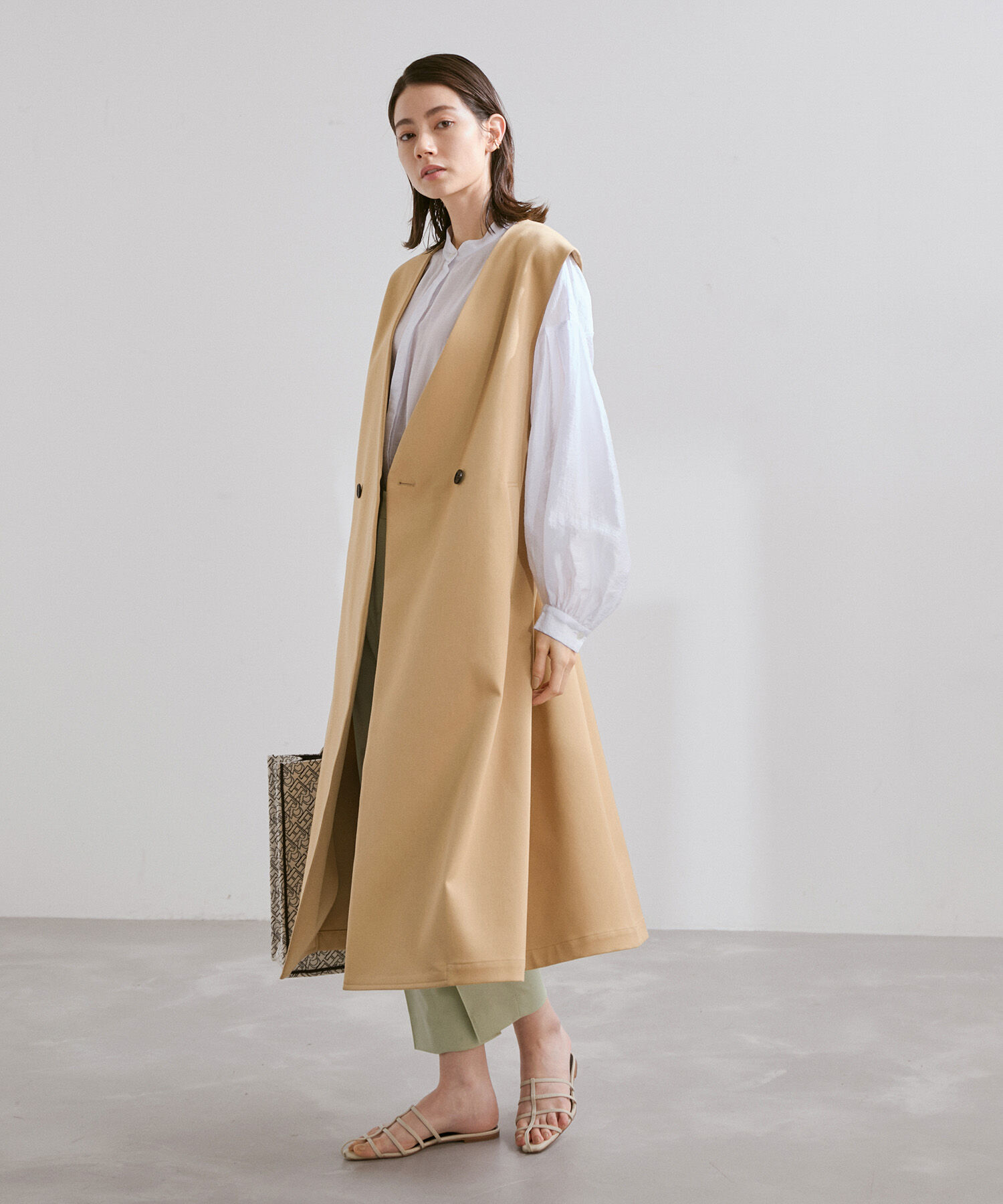 ROPE「3WAYダブルクロストレンチコート/ショートトレンチ・ロングジレ・トレンチ」|トレンチコート|