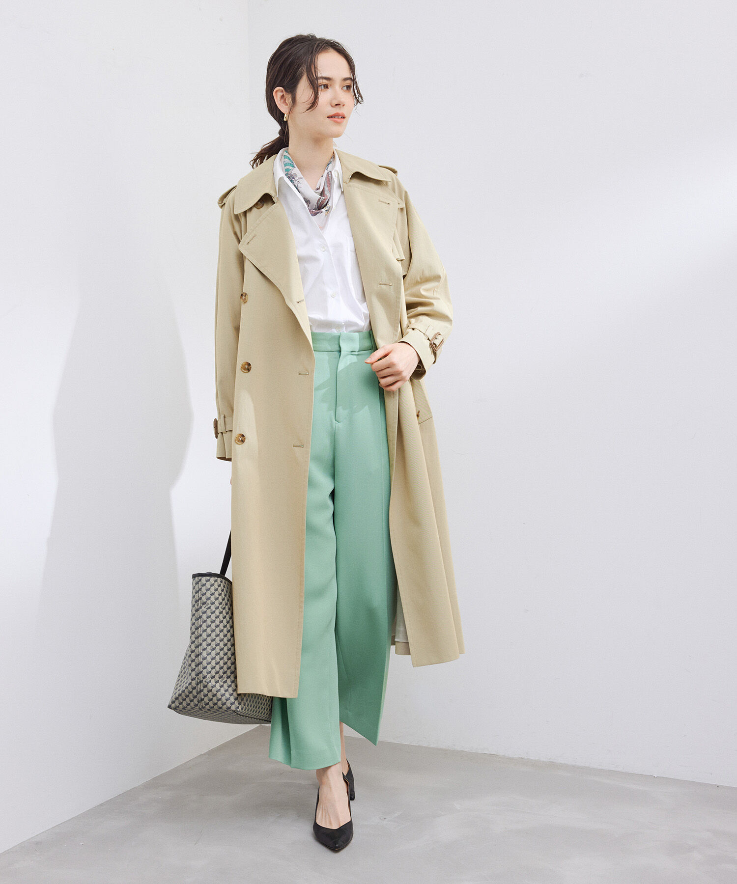 ROPE「ベーシックトレンチコート」|トレンチコート|