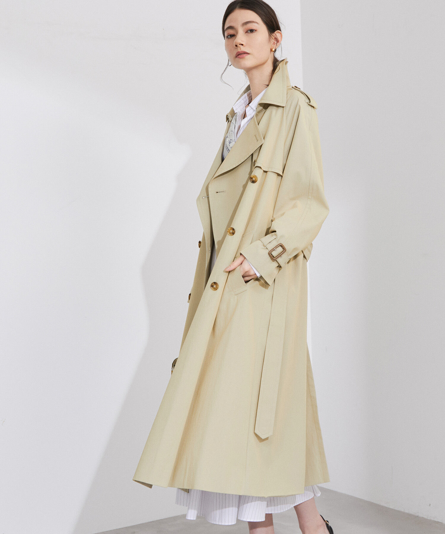 ROPE「ベーシックトレンチコート」|トレンチコート|