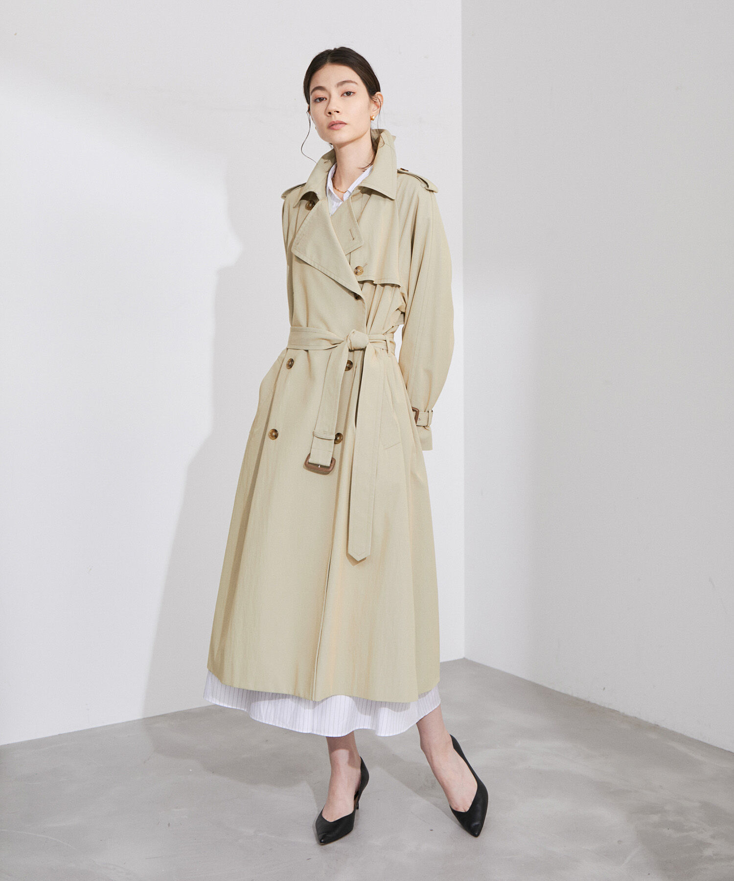 ROPE「ベーシックトレンチコート」|トレンチコート|