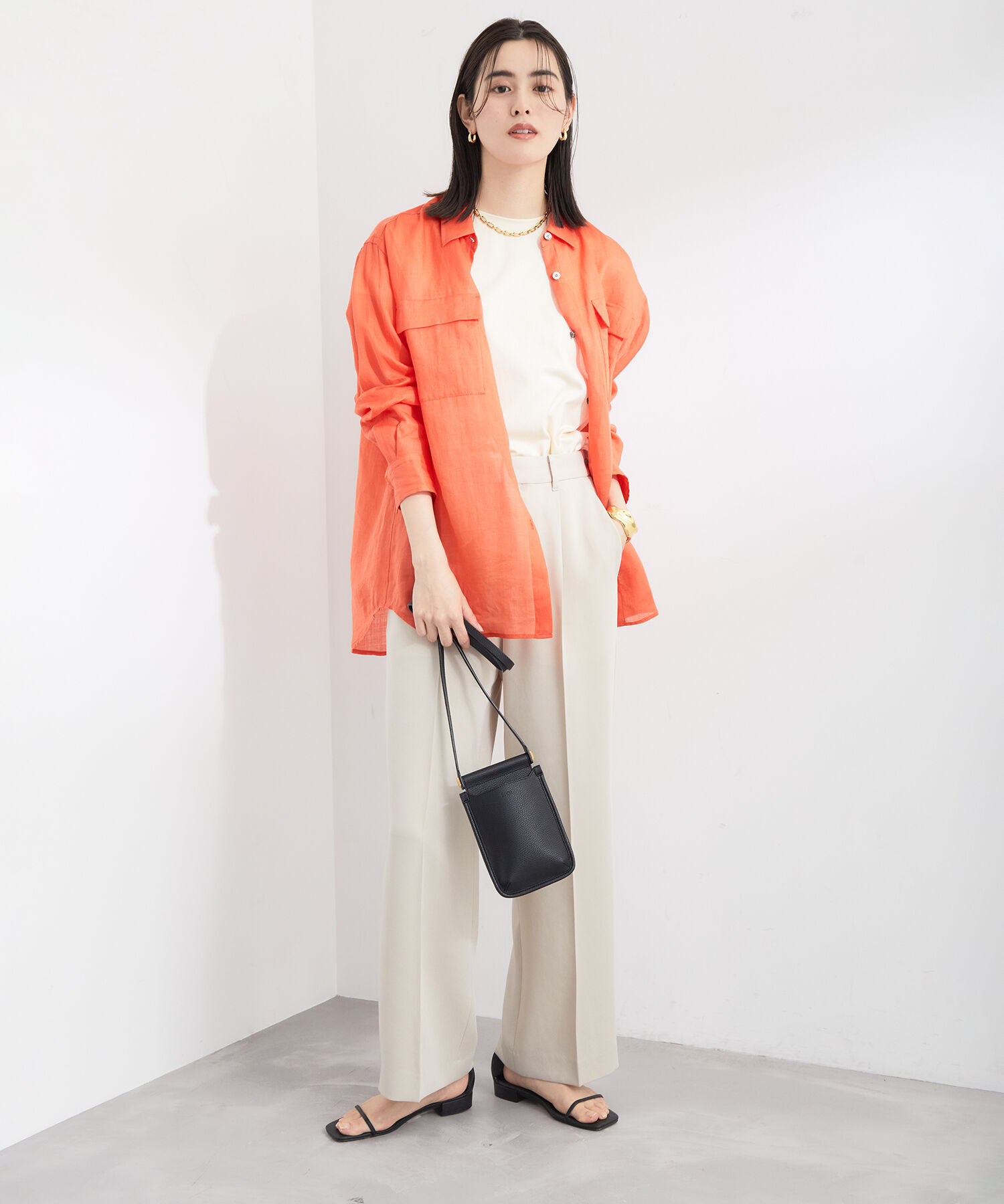 ROPE「【雑誌掲載】アンクルストラップサンダル」|サンダル|