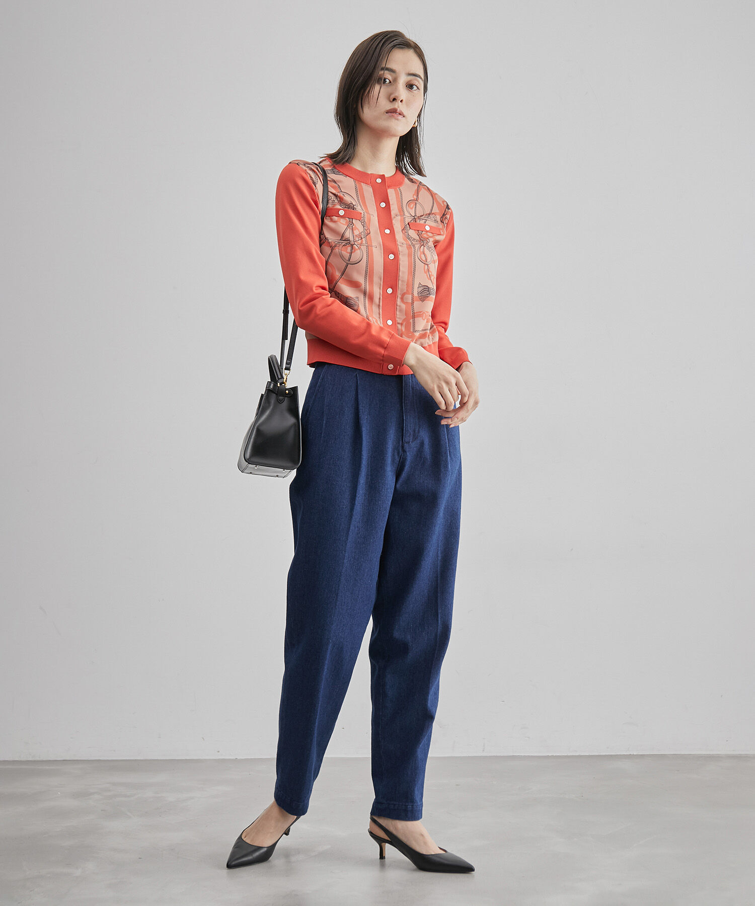 ROPE「テーパードデニムパンツ」|デニム|