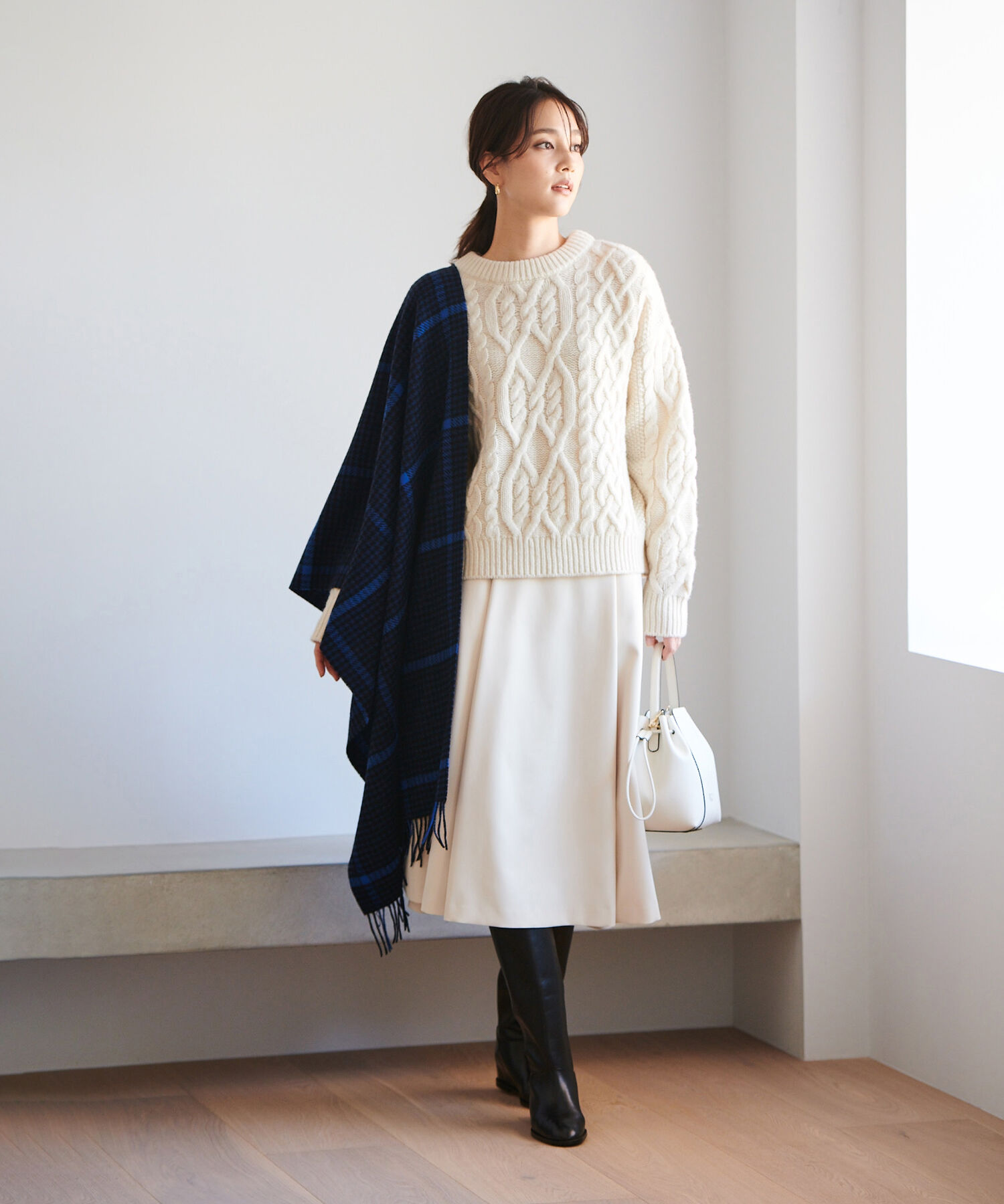 ROPE「タスマニアウールケーブルニット」|ニット・セーター|