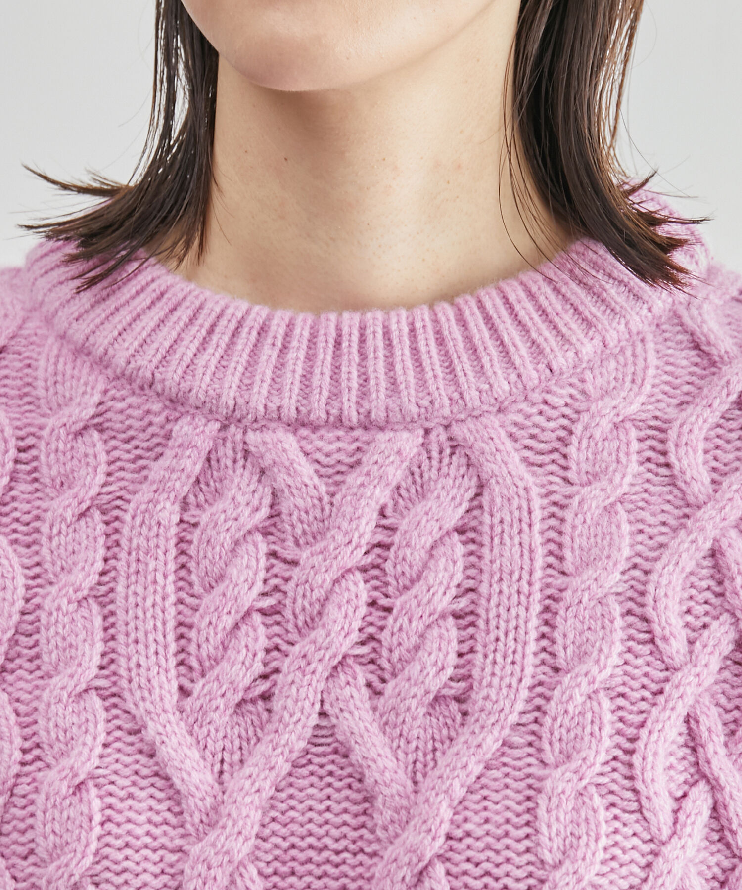 ROPE「タスマニアウールケーブルニット」|ニット・セーター|