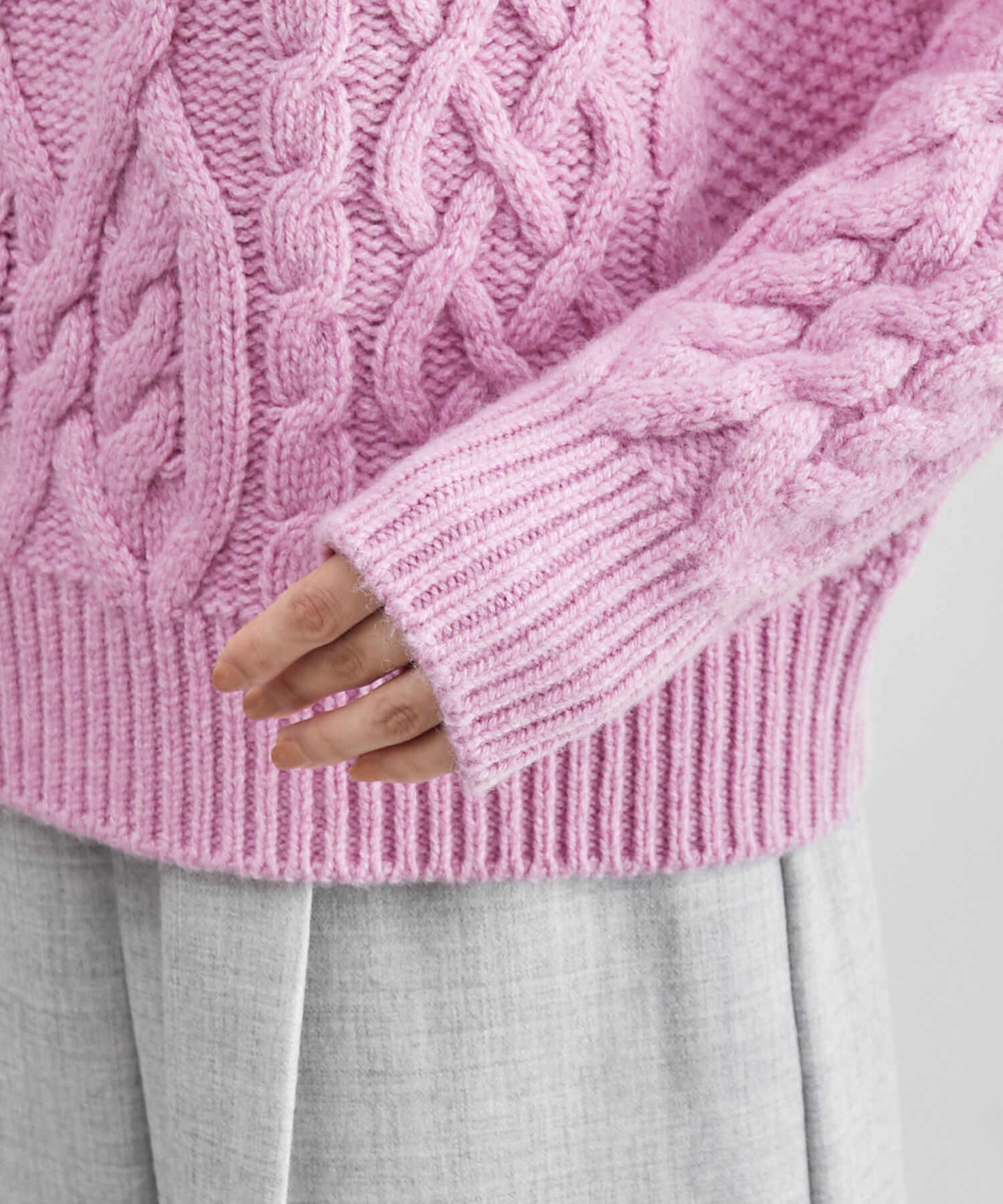 ROPE「タスマニアウールケーブルニット」|ニット・セーター|